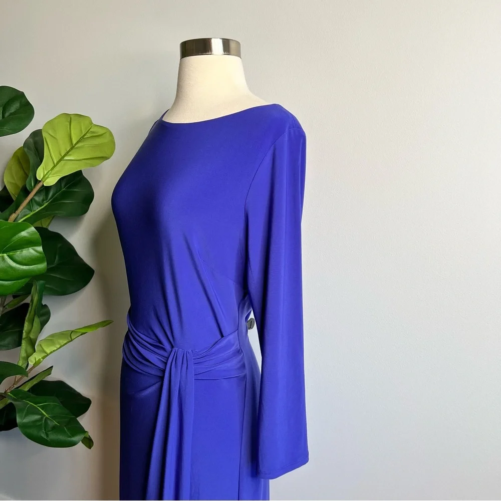 Lauren Ralph Lauren Purple 3/4 Sleeve Dress - Picture 3 of 10